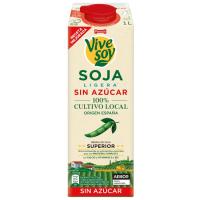 Beguda de soia lleugera sense sucre VIVESOY, brik 1 litre