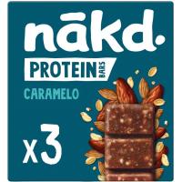 Barritas protein caramelo NAKD, pack 3x45 g Barritas protein caramelo NAKD, pack 3x45 g