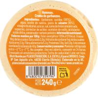 Hummus clásico EROSKI, tarrina 240 g