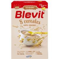 Papilla superfibra 8 cererales con cacao BLEVIT, caja 500 g Papilla superfibra 8 cererales con cacao BLEVIT, caja 500 g