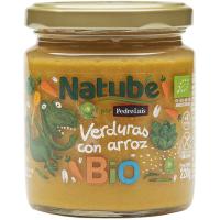 Tarrito bio de verdura y arroz NATUBE, tarro 250 g Tarrito bio de verdura y arroz NATUBE, tarro 250 g