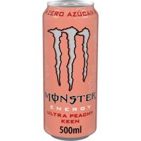Bebida energética sin azúcar MONSTER ULTRA PEACHY, lata 50 cl Bebida energética sin azúcar MONSTER ULTRA PEACHY, lata 50 cl