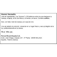 Vermut vermell PETRONI, ampolla 75 cl