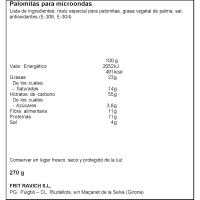 Crispetes amb sal per a microones FRIT RAVICH, pack 3x90 g