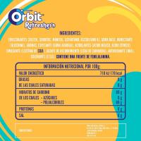 Xiclet refresher de tropical ORBIT, bossa 67 g