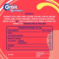 Xiclet refresher de maduixa i llima ORBIT, pot 67 g