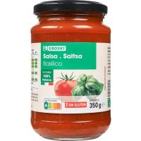Salsa basilico EROSKI, flascó 350 g