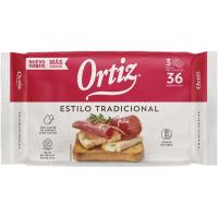 Pan tostado tradicional ORTIZ, 36 rebanadas, paquete 320 g Pan tostado tradicional ORTIZ, 36 rebanadas, paquete 320 g