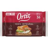 Pan tostado integral ORTIZ, 36 rebanadas, paquete 320 g Pan tostado integral ORTIZ, 36 rebanadas, paquete 320 g