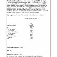 Pa torrat multicereal ORTIZ,  36 llesques, paquet 320 g