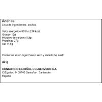 Anxova alt oleic CONSORCI, llauna 23 g