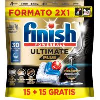Rentavaixella màquina FINISH ULTIMATE PLUES, bossa 15+15 dosi Rentavaixella màquina FINISH ULTIMATE PLUES, bossa 15+15 dosi