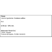 Cava brut nature organic MONT-FERRANT, botella 75 cl
