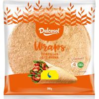 Wraps de avena DULCESOL, 6 uds, paquete 360 g