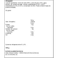 Xòped pork en rodanxes ELPOZO, safata 100 g