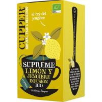 Infusión de limón y jengibre bio CUPPER, caja 20 uds Infusión de limón y jengibre bio CUPPER, caja 20 uds