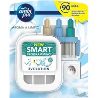 Ambientador 3 volúm aroma neta aparell+recanvio AMBIPUR, 1 u Ambientador 3 volúm aroma neta aparell+recanvio AMBIPUR, 1 u