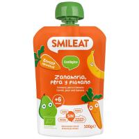 Pera, plátano y zanahoria bio SMILEAT, bolsita 100 g Pera, plátano y zanahoria bio SMILEAT, bolsita 100 g