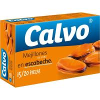 Mejillón chileno en escabeche 15/20 piezas CALVO, lata 111 g Mejillón chileno en escabeche 15/20 piezas CALVO, lata 111 g