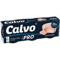 Atún claro natural +PRO CALVO, pack 3x65 g Atún claro natural +PRO CALVO, pack 3x65 g