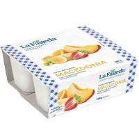 Yogurt sabor macedonia LA FAGEDA, pack 4x125 g Yogurt sabor macedonia LA FAGEDA, pack 4x125 g