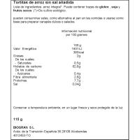 Tortetes d'arròs sense sal bio ECOCESTA, paquet 115 g