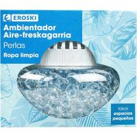 Ambientador de perles per a roba neta EROSKI, ampolla 110g Ambientador de perles per a roba neta EROSKI, ampolla 110g