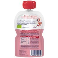 Smoothies de maduixa, plàtan i poma bio HIPP, bosseta 120 ml