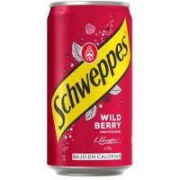 Refresco frutos rojos con gas SCHWEPPES BERRY, lata 25 cl Refresco frutos rojos con gas SCHWEPPES BERRY, lata 25 cl