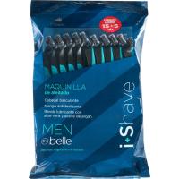 Maquinilla de afeitado basculante 2 hojas BELLE, bolsa 20 uds