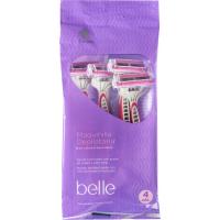 Maquinilla de depilación basculante 3 hojas BELLE, pack 4 uds