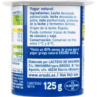 Yogur griego natural light 2% EROSKI, pack 6x125 g
