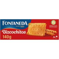 Bizcochitos con huevo y mantequilla FONTANEDA, caja 140 g