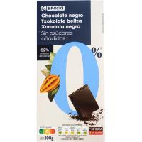Xocolata negra sense sucre EROSKI, rajola 100 g Xocolata negra sense sucre EROSKI, rajola 100 g