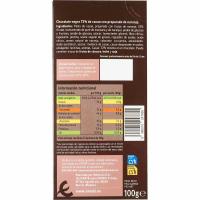 Xocolata negra 72% cacau-taronja EROSKI, rajola 100 g