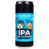 Cerveza craft IPA sin alcohol AURUM, lata 33 cl Cerveza craft IPA sin alcohol AURUM, lata 33 cl