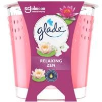 Ambientador d'espelma amb aroma relaxing zen GLADE, 1 ud Ambientador d'espelma amb aroma relaxing zen GLADE, 1 ud