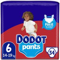 Pants 14-19 kg Talla 6 DODOT BEBÉ SECO, paquete 54 uds Pants 14-19 kg Talla 6 DODOT BEBÉ SECO, paquete 54 uds