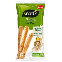 Rosquilleta plana con pipas SNATT'S, bolsa 60 g Rosquilleta plana con pipas SNATT'S, bolsa 60 g