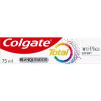 Dentífrico total placa white COLGATE, tubo 75 ml Dentífrico total placa white COLGATE, tubo 75 ml