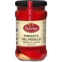 Pimientos del piquillo al ajillo FERRER, frasco 290g Pimientos del piquillo al ajillo FERRER, frasco 290g