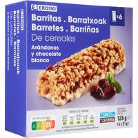 Barretes cereal nabius 6 u EROSKI, 126 g