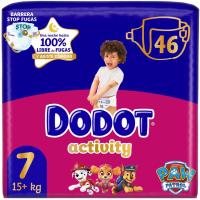 Pañal +15 kg Talla 7 DODOT ACTIVITY, paquete 46 uds Pañal +15 kg Talla 7 DODOT ACTIVITY, paquete 46 uds