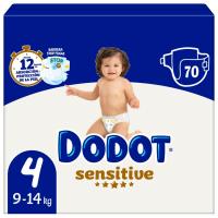 Pañal 9-14 Kg Talla 4 DODOT SENSITIVE, paquete 70 uds Pañal 9-14 Kg Talla 4 DODOT SENSITIVE, paquete 70 uds