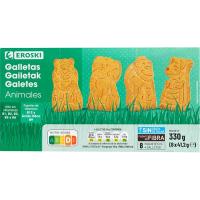 Galetes animals EROSKI, caixa 330 g