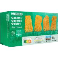 Galetes animals EROSKI, caixa 330 g