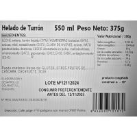 Helado de turrón el almendro MURMUI, tarro 550 ml