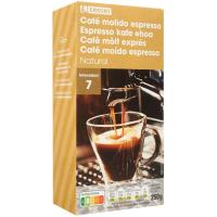 Cafè molt exprés natural EROSKI, paquet 250 g