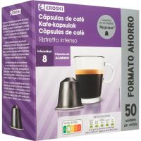 Cafè espresso ristreto comp. Nespresso EROSKI, caixa 50 u