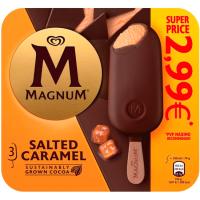 Helado bombón salted caramel MAGNUM, pack 3x100 ml Helado bombón salted caramel MAGNUM, pack 3x100 ml
